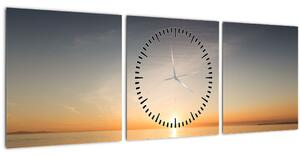 Kép - kajak a tengeren (órával) (90x30 cm)