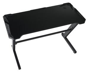KONDELA PC asztal/gamer asztal, fekete, JADIS