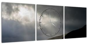 A közeledő vihar képe (órával) (90x30 cm)