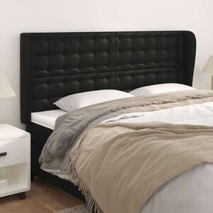 VidaXL Fekete Ágyfejtámla - Műbőr - 203cm
