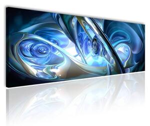 100x70 cm - Kék 3D absztrakt vászonkép