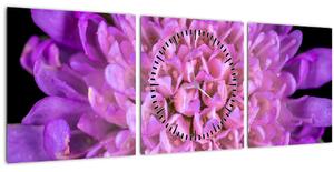 Részletes virágkép (órával) (90x30 cm)