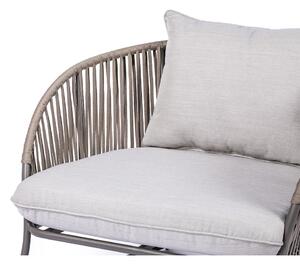 Indonesia kerti bútor szett kétszemélyes kanapéval és Loris asztallal, ø 60 cm - Bonami Selection