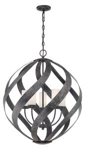 Függőlámpa Quintiesse, Blacksmith, dimmable, Fekete, Nappali, Fém, Vintage