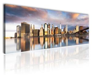 70x40 cm - Sunrise Manhattan vászonkép