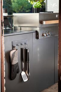Black Outdoor Kitchen Ima fekete mágnesrúd konyhai eszközökhöz - Wenko