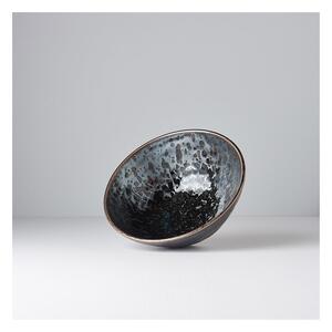 Black Pearl fekete kerámia tál, ø 20 cm - MIJ