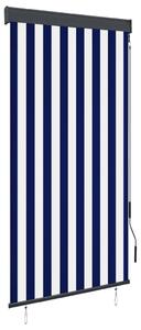 VidaXL kék és fehér kültéri roló 80 x 250 cm