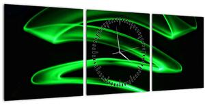 Kép - neonhullámok (órával) (90x30 cm)