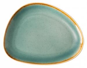 Lunasol - Triangle Sand tányér türkizkék 20,5 x 15,9 cm – Gaya (451965)