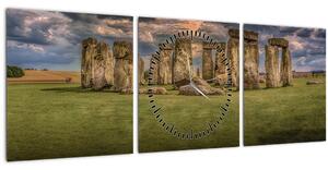Stonehenge képe (órával) (90x30 cm)