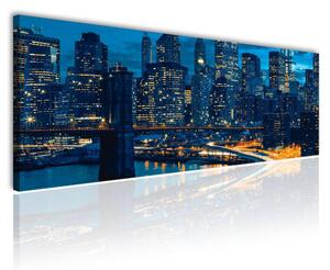 70x40 cm - Brooklyn bridge kékben vászonkép