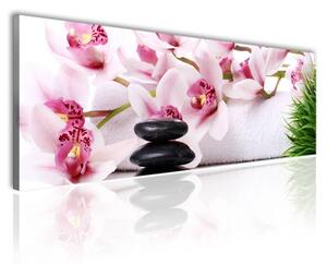 100x70 cm - Orchidea zen spa vászonkép