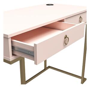 Camila rózsaszín íróasztal - CosmoLiving by Cosmopolitan