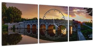 Híd képe (órával) (90x30 cm)