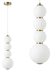 Toolight Rea, LED függeszték mennyezeti lámpa LHJ114-4CP szálcsiszolt arany, OSW-08810
