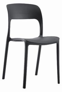 IPOS fekete műanyag szék