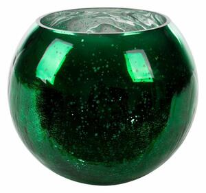 Verre3 üveg kaspó Sötétzöld 20x16 cm