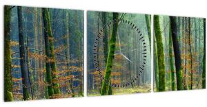Az erdő képe (órával) (90x30 cm)
