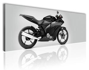 100x70 cm - Fekete motor vászonkép