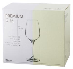 Lunasol - 340 ml-es Sauvignon blanc poharak 6 db-os készlet - Premium Glas Crystal (321800)