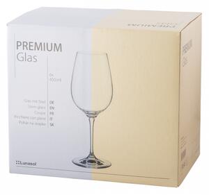 Lunasol - 450 ml-es Chianti Zinfandel poharak 6 db-os készlet - Premium Glas Crystal (321801)