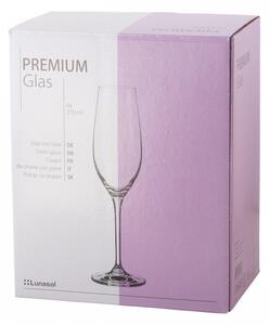 Lunasol - 210 ml-es Champagner poharak 4 db-os készlet - Premium Glas Crystal (321803)