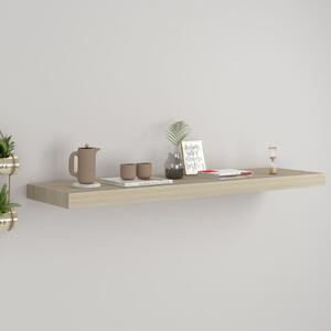 Tölgyszínű MDF lebegő fali polc 90 x 23,5 x 3,8 cm