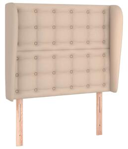 VidaXL cappuccino műbőr fejtámla szárnyakkal 93x23x118/128 cm