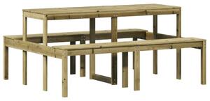 VidaXL impregnált fenyőfa piknik asztal 160 x 134 x 75 cm