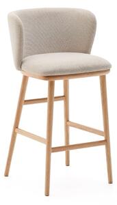 Bézs bárszék (ülésmagasság 65 cm) Ciselia – Kave Home