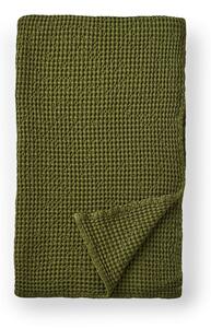 Zöld pamut takaró 150x200 cm Jaipur Chunky Waffle – Pineapple Elephant