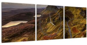 A Skót-hegység képe (órával) (90x30 cm)