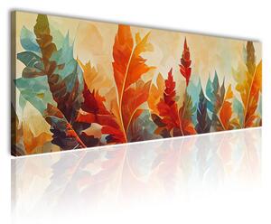70x40 cm - Színes tollak játéka vászonkép