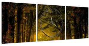 Erdő képe (órával) (90x30 cm)