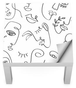 IKEA LACK asztal bútormatrica - arcvonások