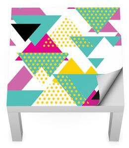 IKEA LACK asztal bútormatrica - színes háromszögek