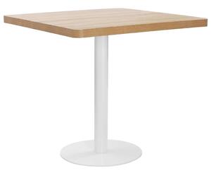 VidaXL világosbarna MDF bisztróasztal 80 x 80 cm