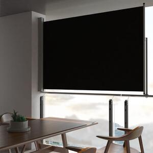 VidaXL fekete behúzható oldalsó terasz napellenző 160 x 300 cm