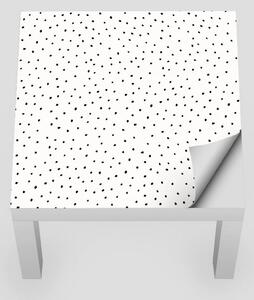 IKEA LACK asztal bútormatrica - fekete szabálytalan pontok
