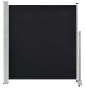 VidaXL fekete behúzható oldalsó terasz napellenző 140 x 300 cm