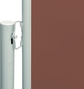 VidaXL barna behúzható oldalsó terasznapellenző 200 x 600 cm