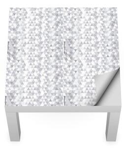 IKEA LACK asztal bútormatrica - fekete fehér kaleidoszkóp
