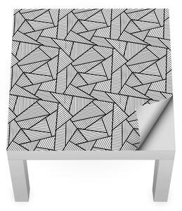 IKEA LACK asztal bútormatrica - csíkos háromszögek