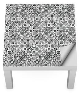 IKEA LACK asztal bútormatrica - lisszabono fekete csempe