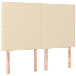 VidaXL krémszínű szövet LED-es fejtámla 144x5x118/128 cm