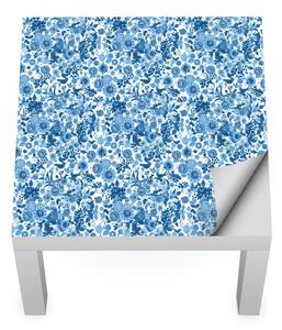 IKEA LACK asztal bútormatrica - kék népi mintázat