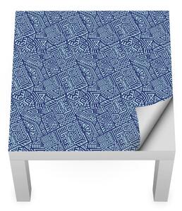 IKEA LACK asztal bútormatrica - kék azték minta