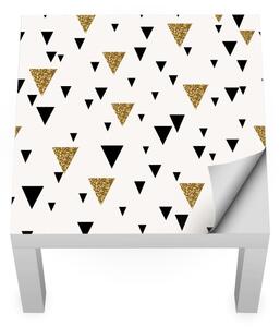 IKEA LACK asztal bútormatrica - csillogó háromszögek
