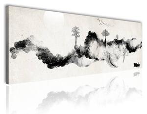 100x70 cm - Letisztult japán motívum vászonkép